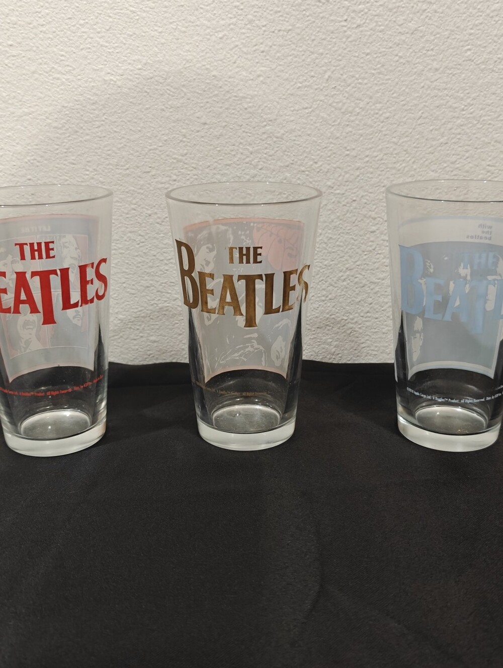 The Beatles Vintage Glass Cups Ringo Paul McCartney George Harrison - Picture 5 of 8